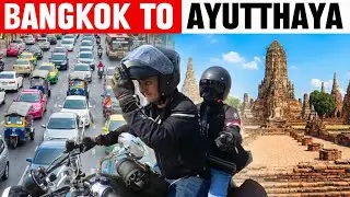 Thailand Motorcycle Tour | Bangkok to Ayutthaya | Chaos, Ruins & Floating Markets Ep5