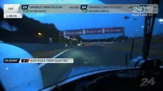 Audi R18 e-tron quattro Onboard 2012 Le Mans 24 Hours Qualifying (14 06 2012).flv
