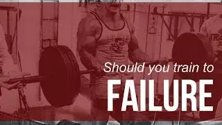 Training to failure on some exercises?