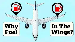 Почему самолеты хранят топливо в крыльях?