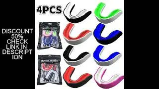 4Pc Professional Fighting Training Tooth Protection EVA Boxing Gum Shield Combat Sport Mouthguard Mu