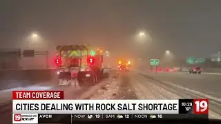 Northeast Ohio cities dealing with rock salt shortage during peak of winter season