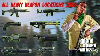 GTA 5 -  All Updated Heavy Weapon Spawn Locations in Story Mode (Railgun,  Minigun, Widowmaker)