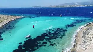 PAROS BOATCRUISES downwind kitesurf trip at Panteronisia Islands