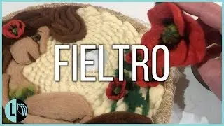 Amapola en Fieltro 3D / Vellón paso a paso. Felted 3d Flower. Lana Wolle