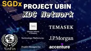 Проект Убин Сингапурский доллар SGDx (сеть XDC) JP Morgan Accenture MAS Temasek Nasdaq XinFin