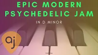 Modern Psychedelic Rock Jam Track For Piano / Synth Play Along #alphajams