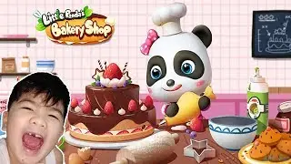 LITTLE PANDA'S BAKE SHOP | GAMEPLAY VIDEO | EDUCATIONAL GAMES FOR KIDS | BABYBUS