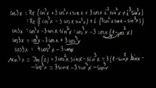 The use of complex numbers in trigonometry