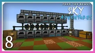 FTB Sky Adventures | Creosote Oil Drum Production! | E08 (FTB Skyblock 1.12.2)