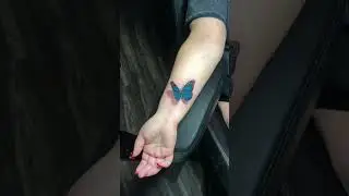 3D BUTTERFLY TATTOO #tattoo  #viral