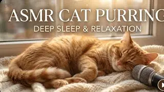 🐱 Purring Cat Sound for Sleep & Relaxation: Deep Healing Cat Purr (ASMR)