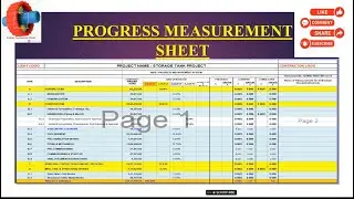 PROGRESS MEASUREMENT SHEET / SYSTEM IN CONSTRUCTION PROJECT I PRACTICAL DEMO #construction #progress