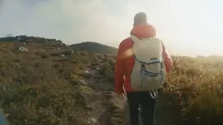 Man Walking Alone in Mountain | Walking Cinematic Video | Stock Video | Pixadisc