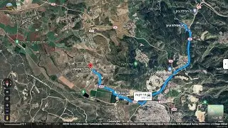 מסילת ציון  לצרעה גבעת שמש ומנזר  דיר ראפאת  driving from Mesilat Zion Deir Rafat Monastery ISRAEL