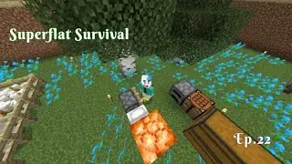 Minecraft Superflat Survival. EP.22. Exploring the Nether!