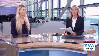 Virginie Gagnon Avec Julie Couture Bloc Sports &agrave; TVA Qu&eacute;bec 22 Avril 2024