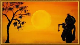 easy Krishna painting tutorial / Krishna painting tutorial step by step for beginners