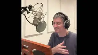 Michael Schur records HOW TO BE PERFECT in the studio