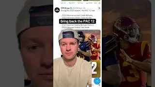 Bring back the PAC 12 to college football