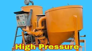 High pressure grouting pump reparing