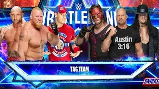 Brock Lesnar Batista & John Cena vs. Steve Austin Kane & Undertaker | Tag Team Match