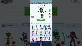 showing all my characters in subway-surfers