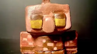 How I Made A Copper Golem From Minecraft (Polymer Clay) (Silly Crafting)