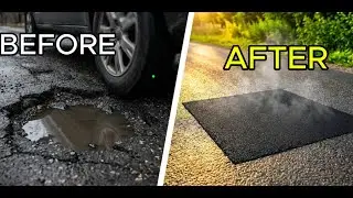 Satisfying Asphalt Patching - Civil Engineering Simulation