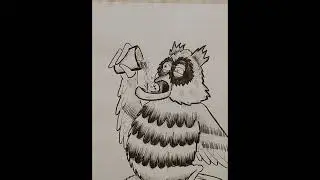 Superb Owl #funkidoodlerclub #inkdrawing #art #drawing #ink #superbowl #superbowl2025