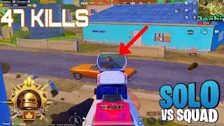 47 كيل!! سولو سكواد 🔥 ببجي موبايل | PUBG MOBILE 