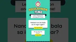LEARN HILIGAYNON/ILONGGO #ilonggolessons #hiligaynon