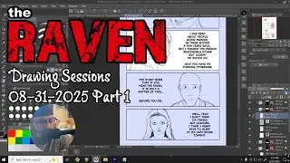 Cleaning Up Character Faces | The Raven Comic Book Drawing Sessions