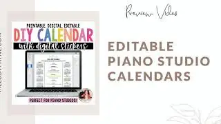 DIY Year at a Glance Calendars Preview