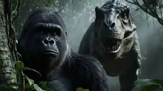 4 million years ago you will live with prehistoric monsters Monkey vs Dinosaur