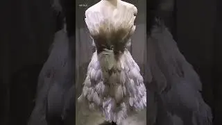 LG368 Simple Strapless Feather Cocktail Dress
