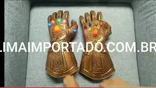 Luva Manopla Do Poder Thanos Avengers Com Led Vingadores Ultimato Guerra Infinita