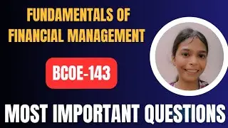 BCOE-143 IMPORTANT QUESTIONS #bcoe143 #ignou #bcomg