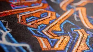 Metallic COPPER Gothic CALLIGRAPHY on Black Paper [LIVE]