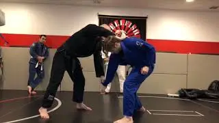 Hellfish Jiu Jitsu- Snap down with the Gi and Clock choke variations