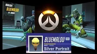 Overwatch:Silver Portrait Team Deathmatch All Heroes Best of Junkrat Bluemalou & DS910