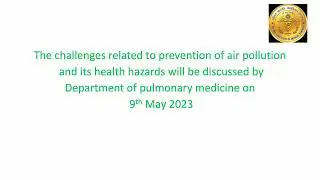 Air Pollution and how our health is affected