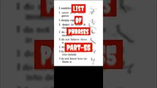 List of Phrases (Part-55) || English Shorthand Phrases || #stenographer  #englishshorthand