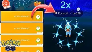 OMG!! I Caught 2x Shiny Rockruff from Field Research in Pokemon Go