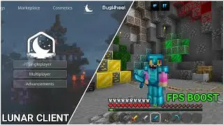 Lunar Client For Minecraft PE | FPS Boost & Optifine (Texture Pack) | In Hindi | 2021