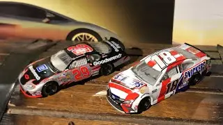 2003 Kevin harvick goodwrench Chevy and 2020 Kyle Busch snickers white camery diecast review