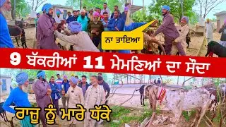 ਰਾਜੂ ਨੂੰ ਮਾਰੇ ਧੱਕੇ 9 ਬੱਕਰੀਆਂ 11 ਮੇਮਣਿਆਂ ਦਾ ਸੌਦਾ | Longowal bakra mandi goats goat# goat #goats ​⁠​⁠