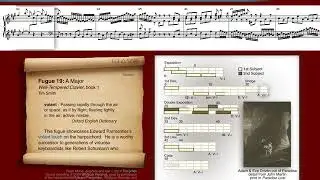 The Well-Tempered Clavier, Book I: Fugue in A major, BWV 864 - Animated Score and Analysis
