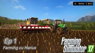 Ep 1 Farming with Marius (harvesting corn and feeding the pigs on farming simulator 17)