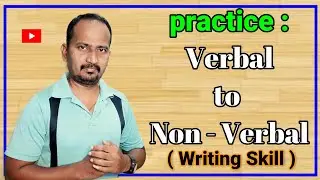 Practice : Verbal to non - verbal Information ( Writing Skill ) #EnglishForLearners
